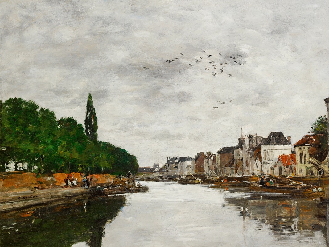 Eugène Boudin - Canal aux environs de Bruxelles