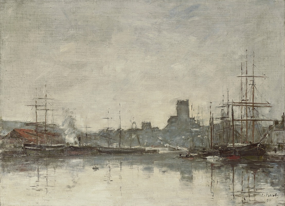 Eugène Boudin - Fécamp, Le port