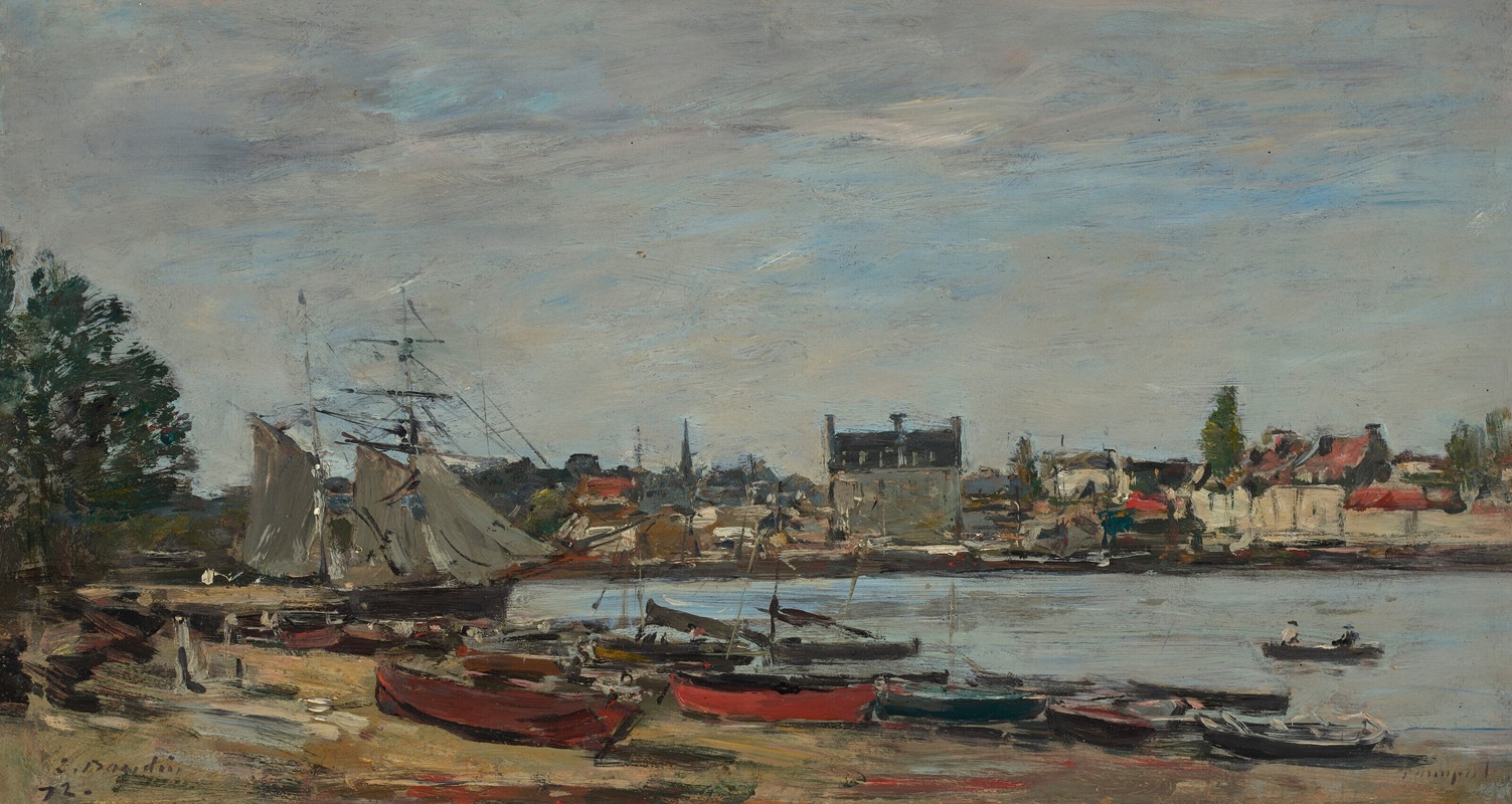 Eugène Boudin - Paimpol, port et ville