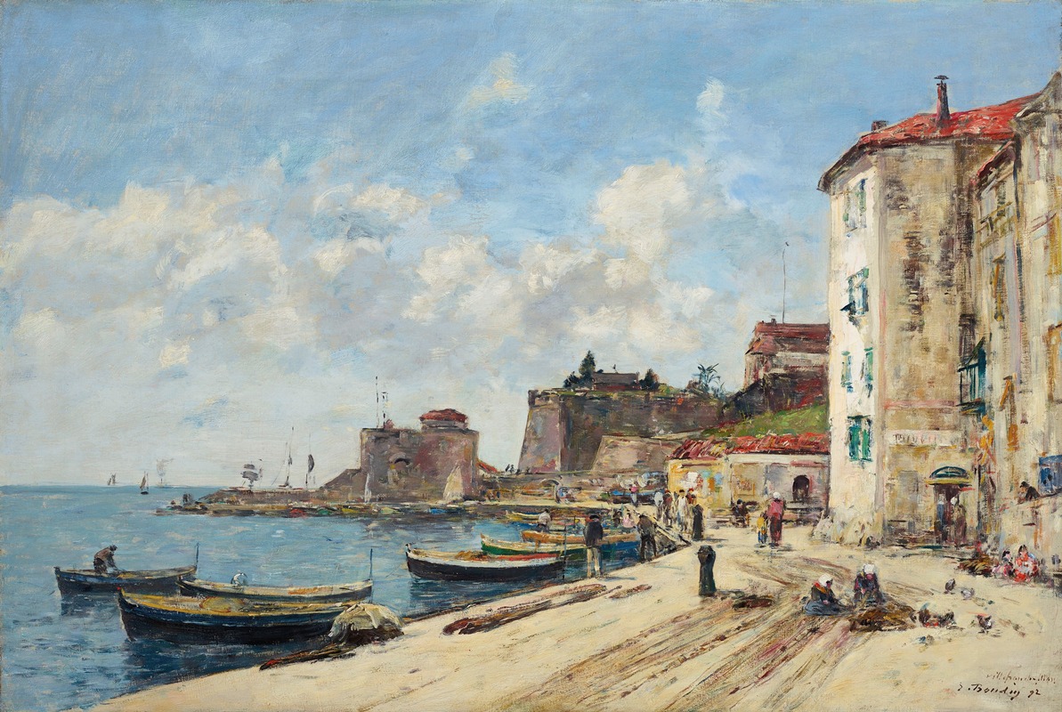Eugène Boudin - Villefranche, le port