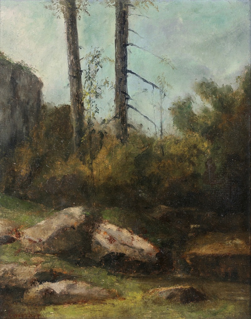 Gustave Courbet - La Garenne de Bussac en Saintogne
