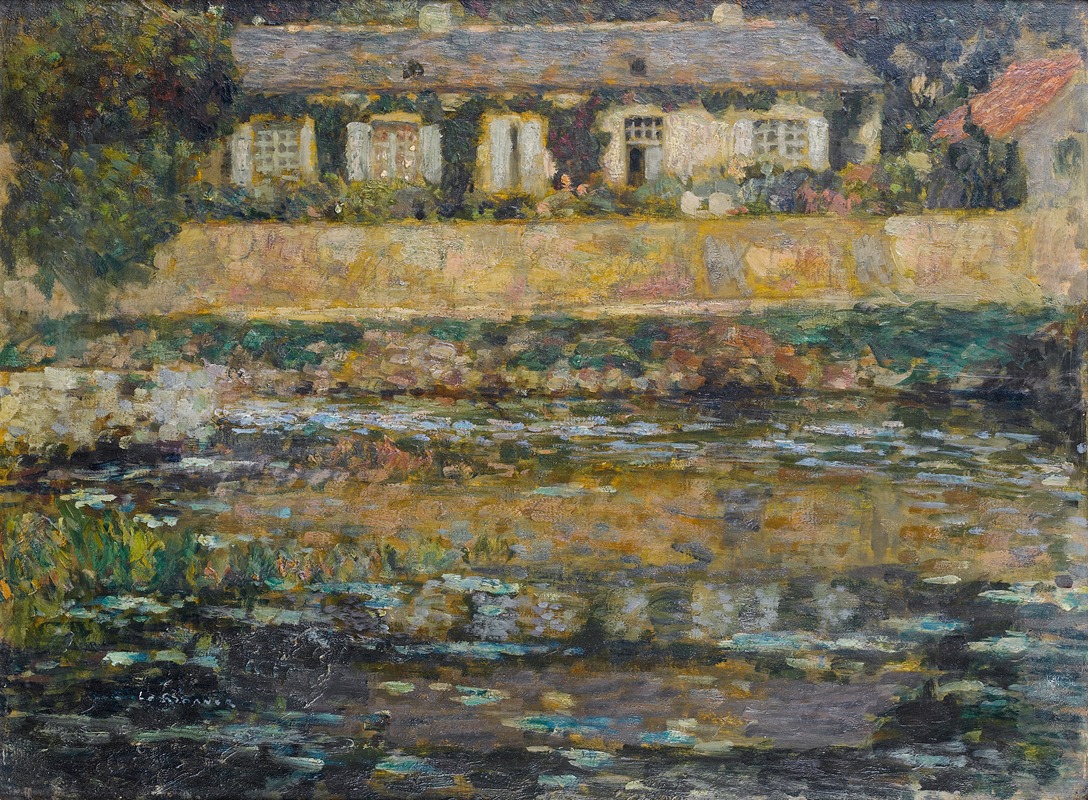 Henri Le Sidaner - La maison au bord de l’eau, Montreuil-Bellay