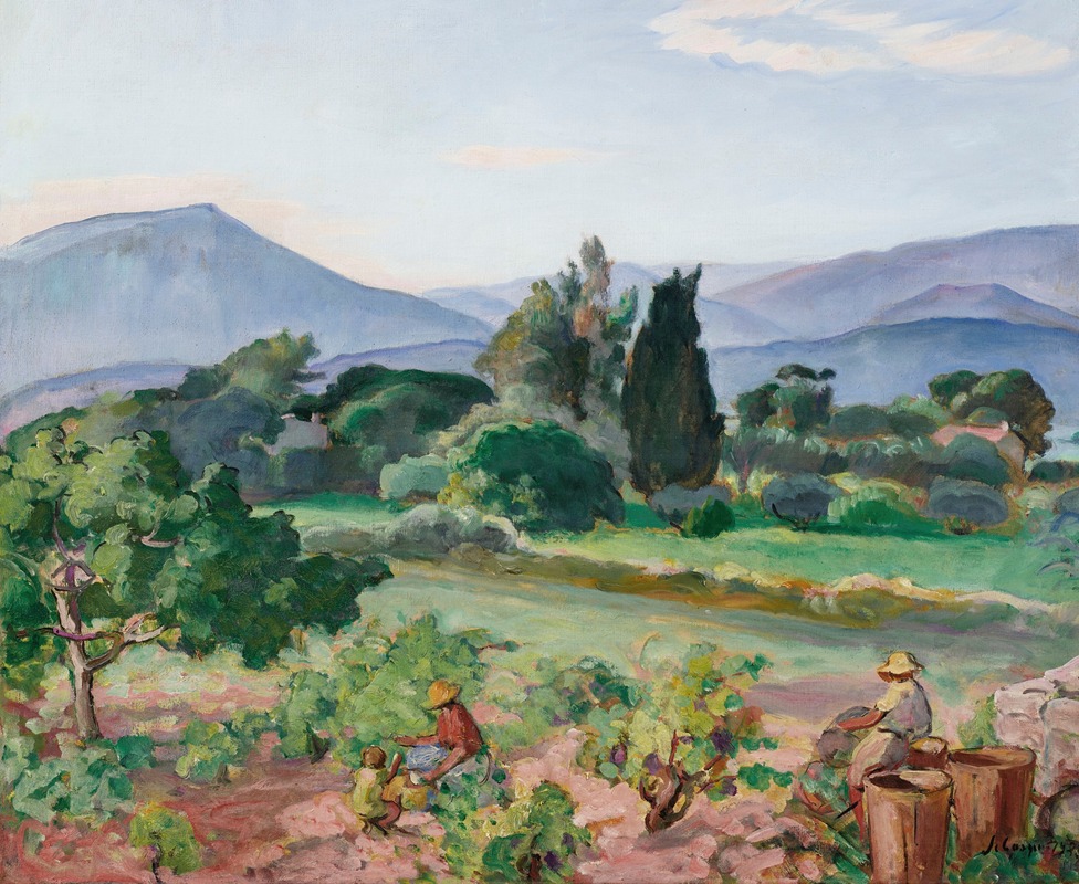 Henri Lebasque - Vendanges dans la vallée du Faron