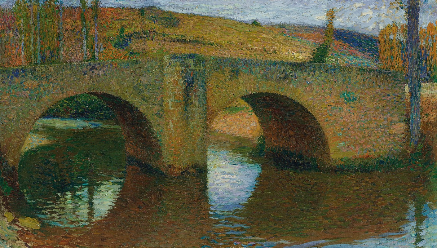 Henri Martin - Le Pont de Labastide du Vert (un jour de printemps, ciel couvert)