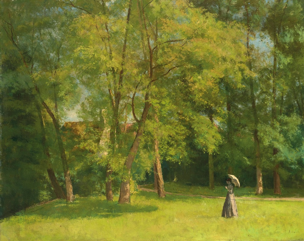 Henri Stanislas Rouart - Élégante au parc