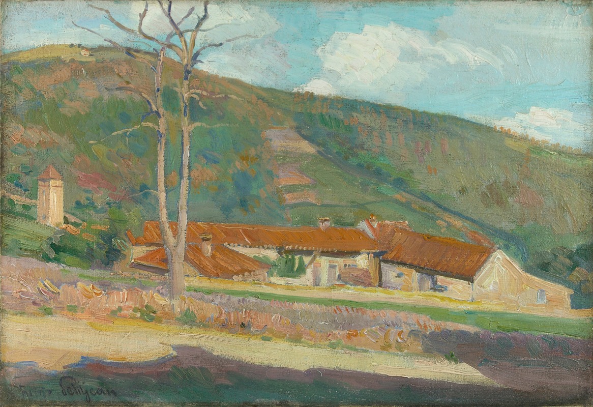 Hippolyte Petitjean - Landscape, Upper St. Tropez