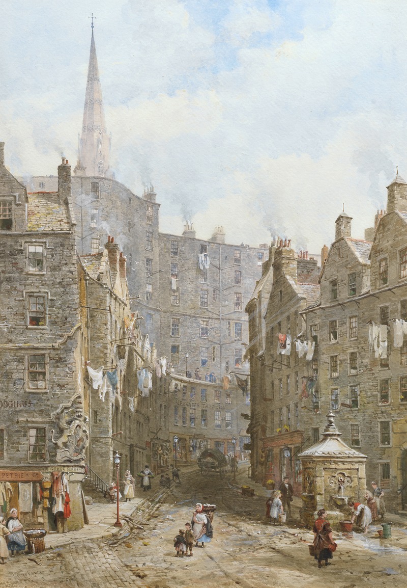 Louise Rayner - Fort at the West Bow, Edinburgh
