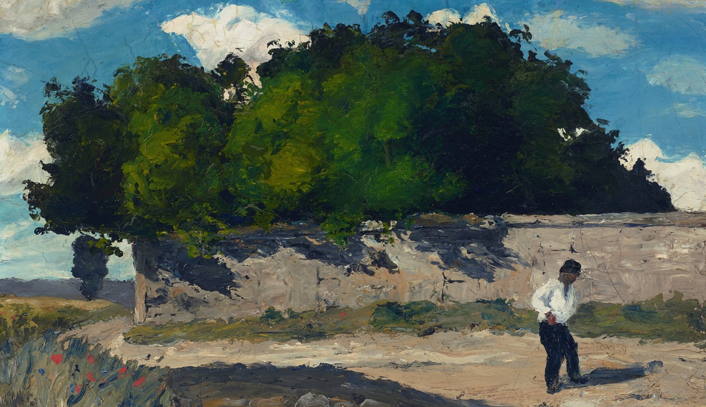 Paul Cézanne - Mur de jardin