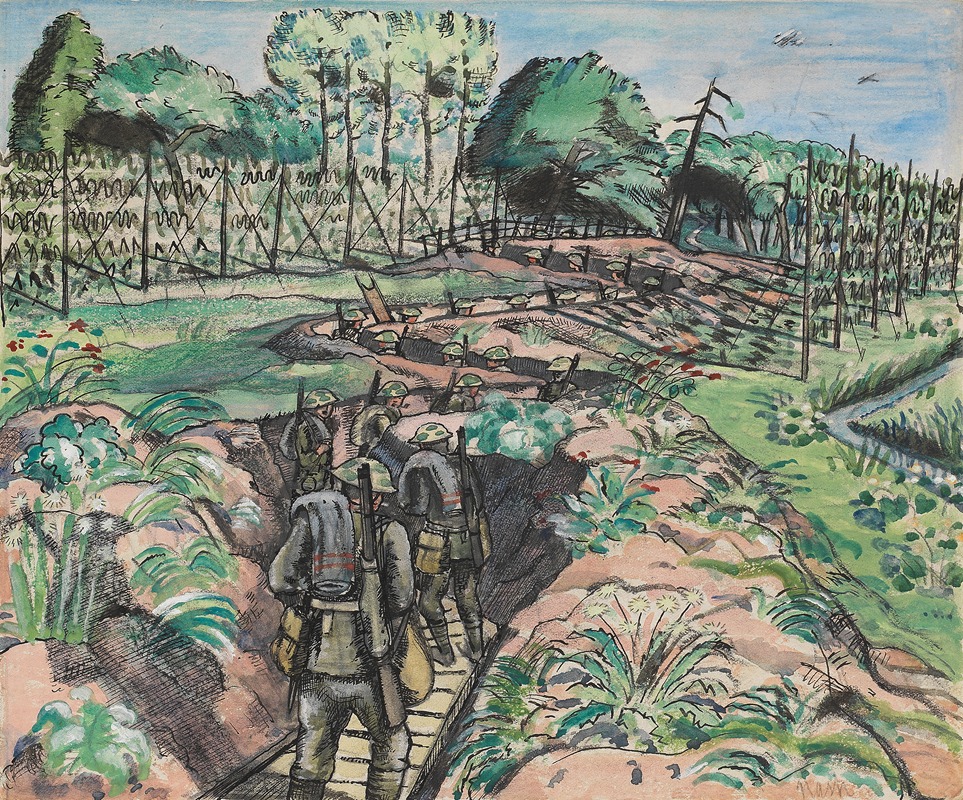 Paul Nash - Leaving the Trenches