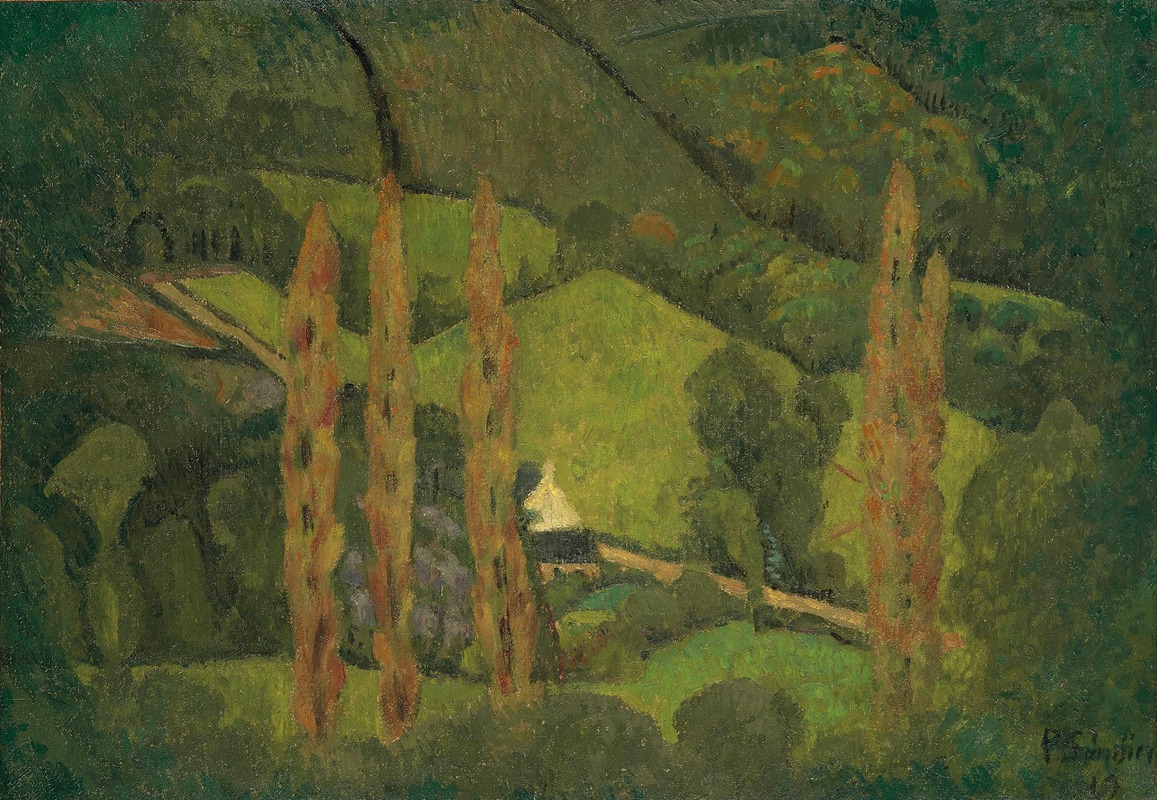 Paul Sérusier - Paysage vert, Vallée de Châteauneuf