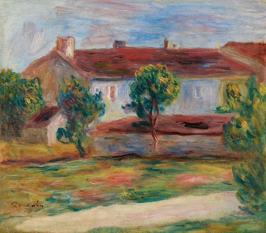 Pierre-Auguste Renoir - Paysage d’Essoyes (Paysage avec une maison)