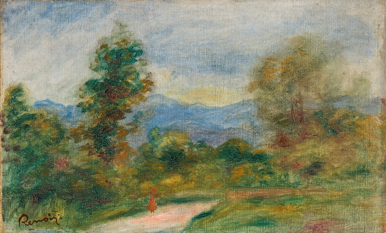 Pierre-Auguste Renoir - Paysage, la route