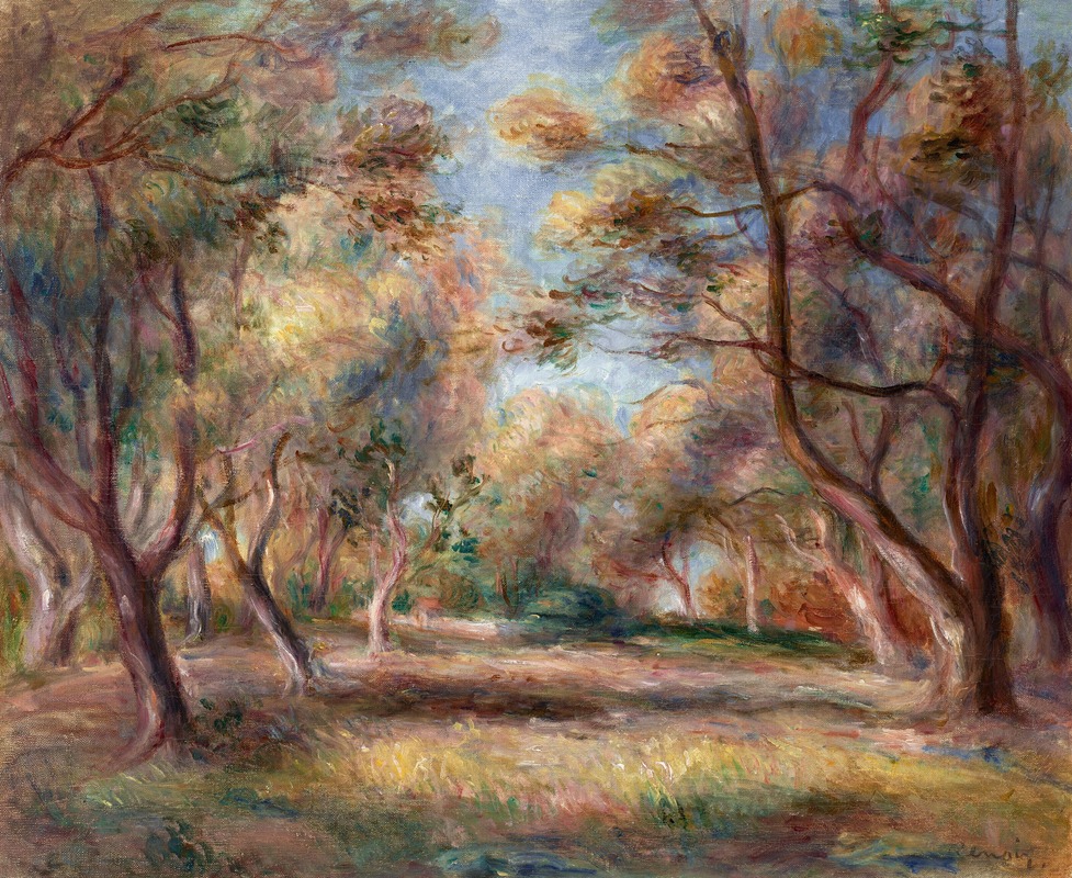 Pierre-Auguste Renoir - Les oliviers à Cagnes