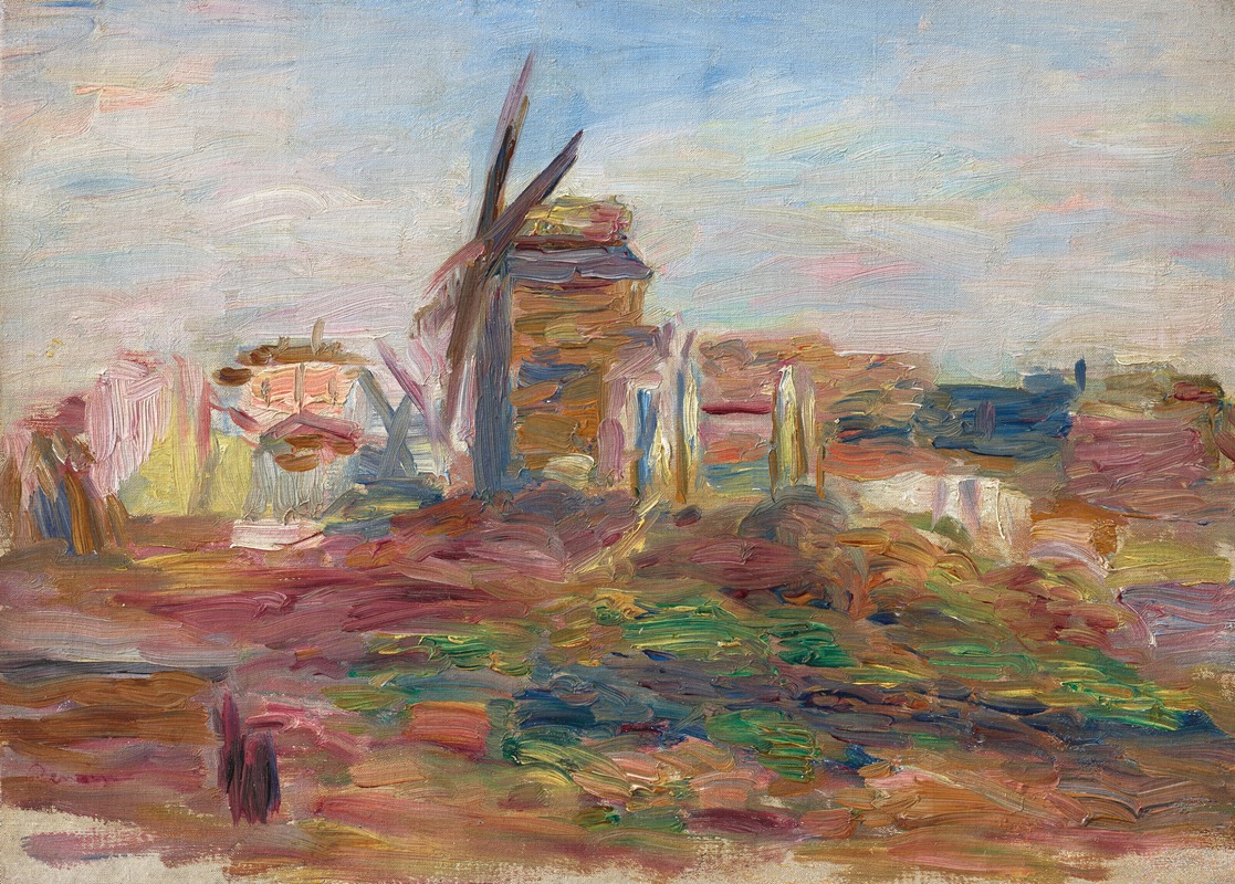Pierre-Auguste Renoir - Moulin sur la colline de Montmartre