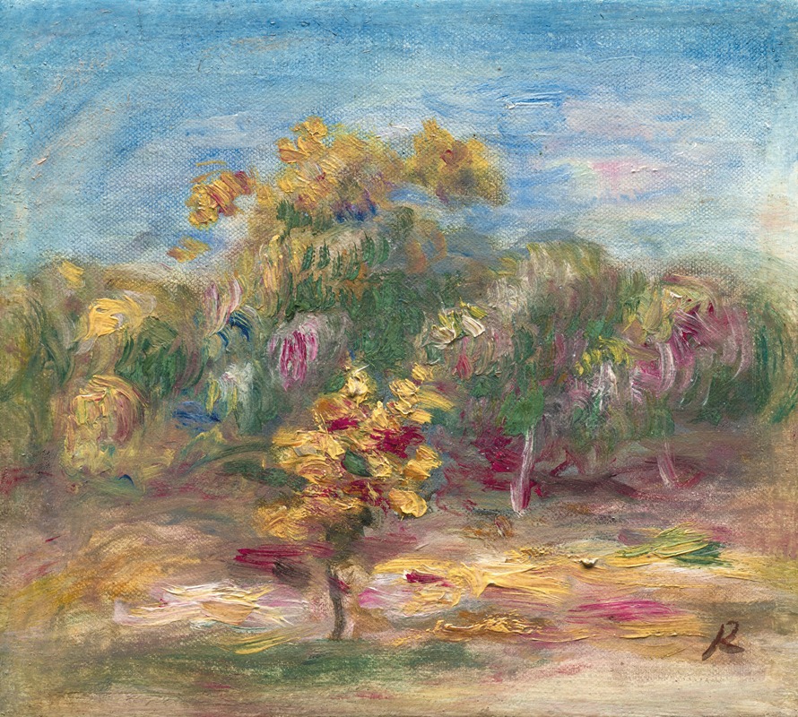 Pierre-Auguste Renoir - Paysage, les arbres