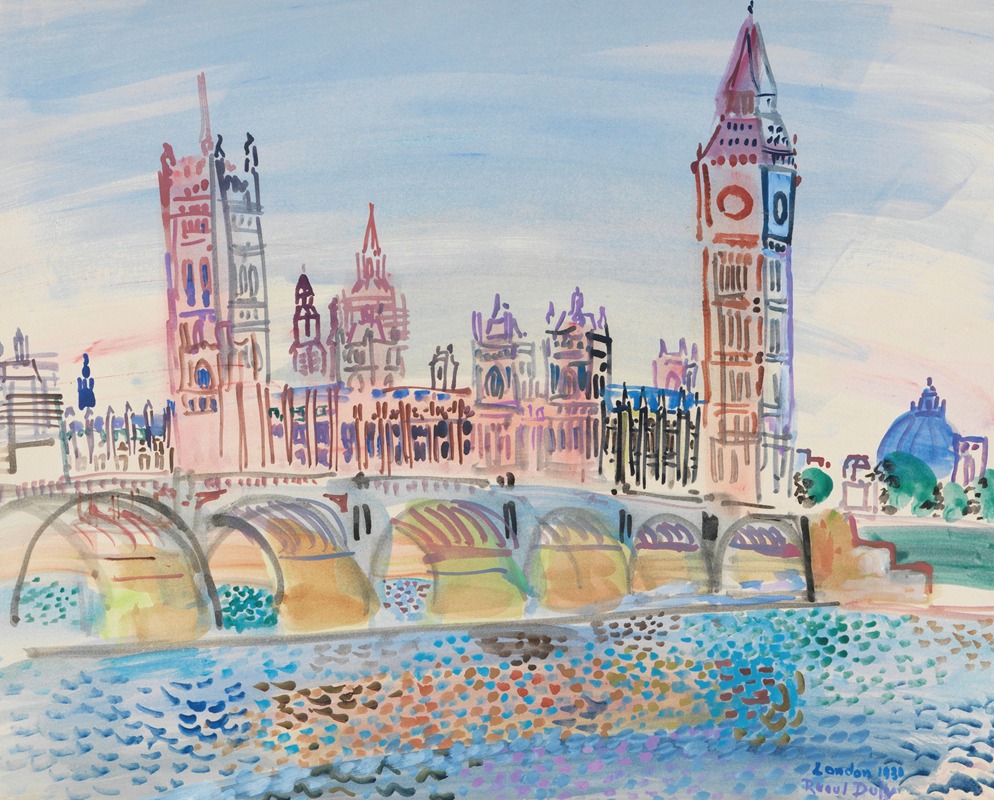 Raoul Dufy - Londres, le Parlement