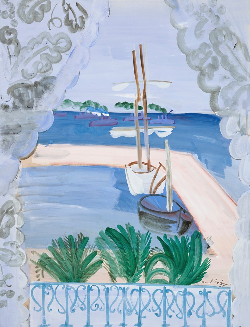 Raoul Dufy - Fenêtre ouverte à Golfe-Juan