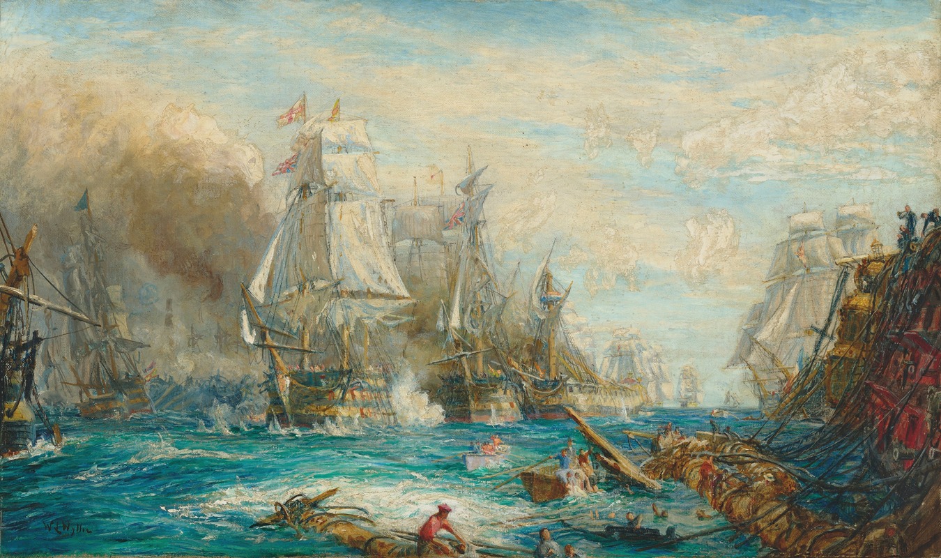 William Lionel Wyllie - Study for ‘The Battle of Trafalgar, 21 October 1805’