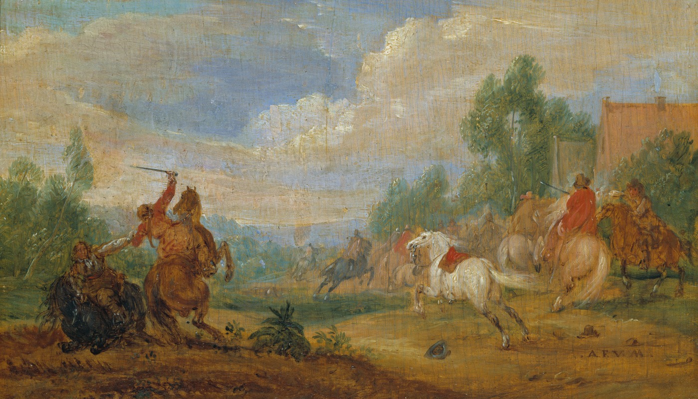 Adam Frans van der Meulen - Cavalry Skirmish