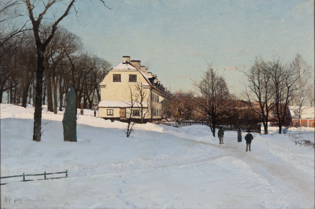 Alfred Bergström - Winter. Skeppsholmen, Stockholm