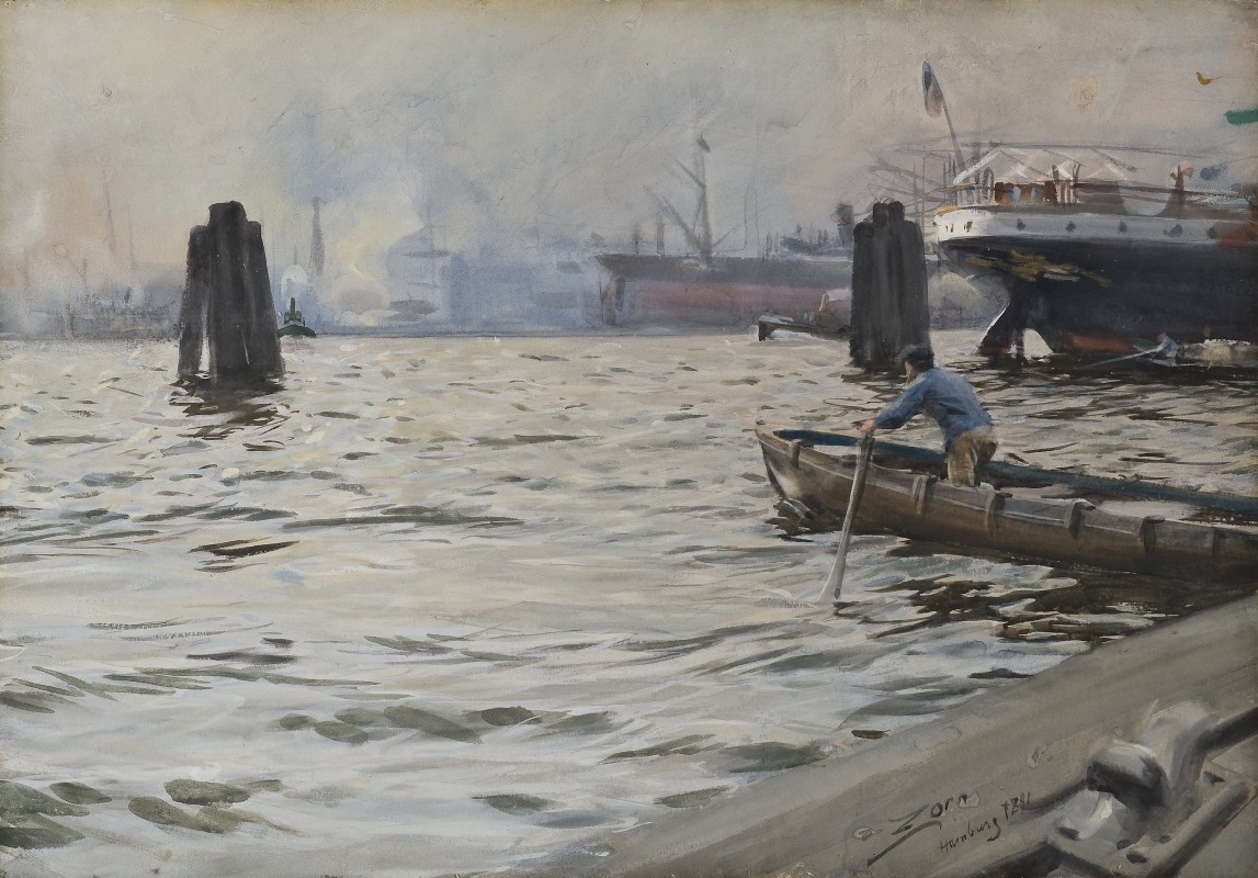 Anders Zorn - The Port of Hamburg