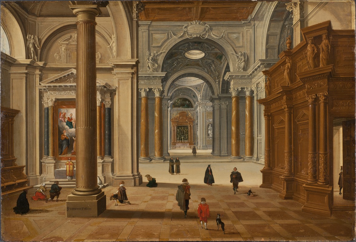 Bartholomeus van Bassen - Interior of a Baroque Church
