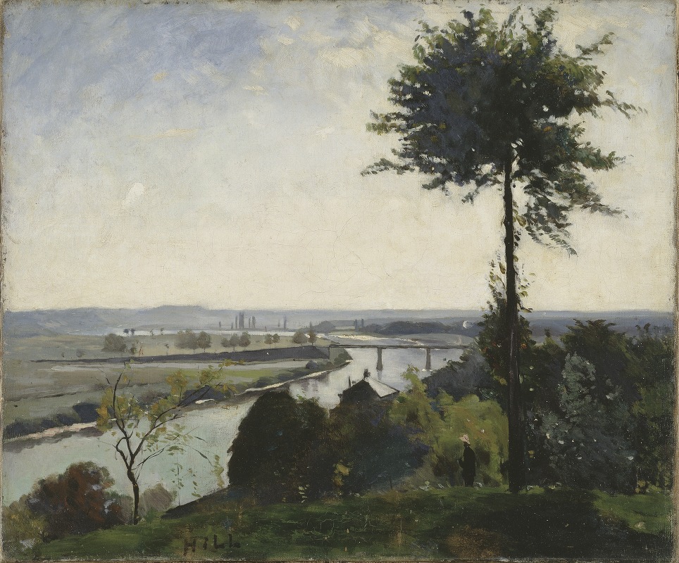 Carl Fredrik Hill - The Tree and the River III (The Seine at Bois-le-Roi)