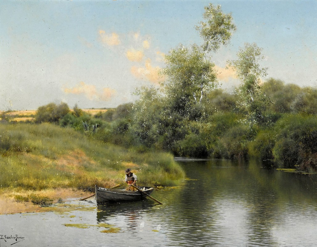 Emilio Sánchez-Perrier - A summer day on the river