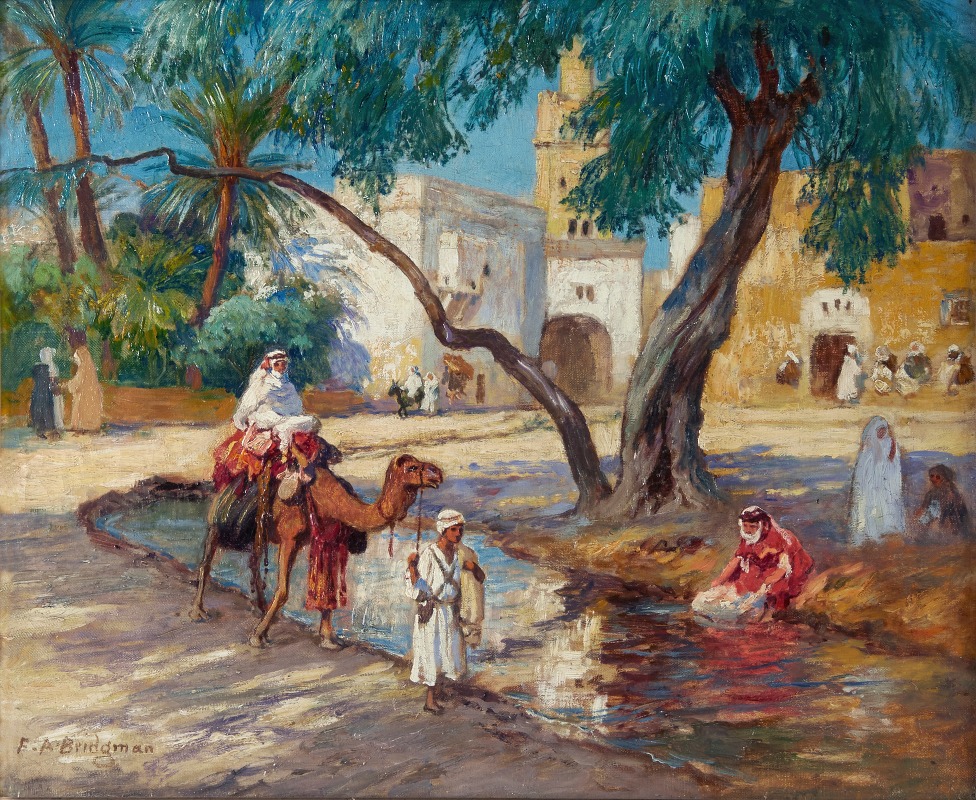 Frederick Arthur Bridgman - A view of an Algerian village