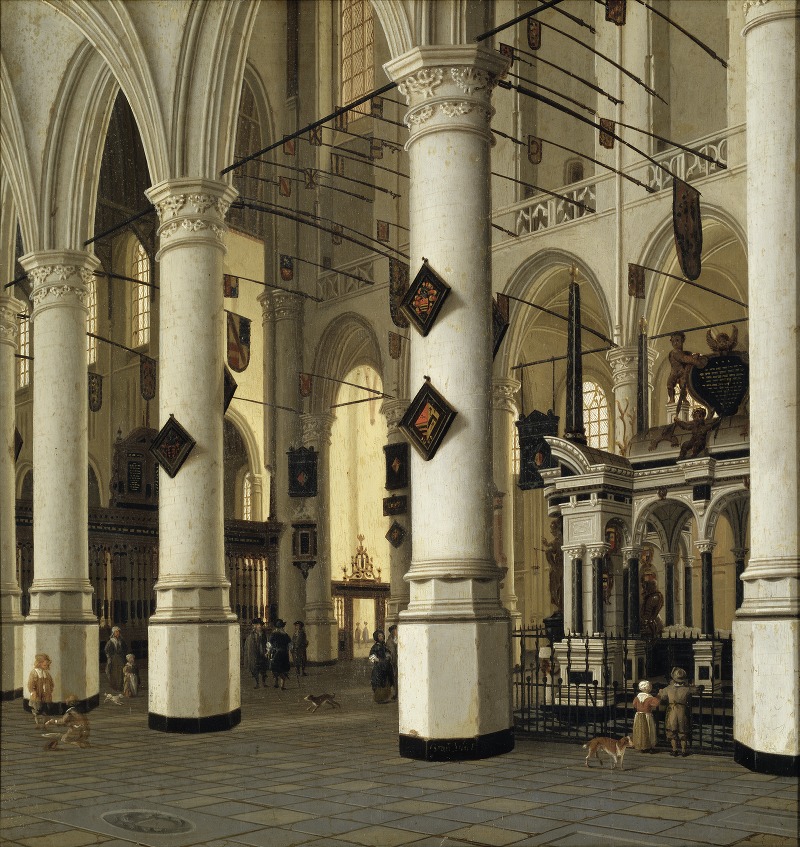 Hendrick Cornelisz. van Vliet - Interior of Nieuwe Kerk, Delft