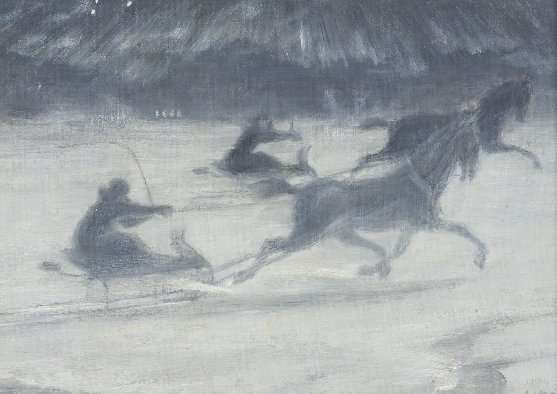 J.A.G. Acke - Sleighing on the Ice