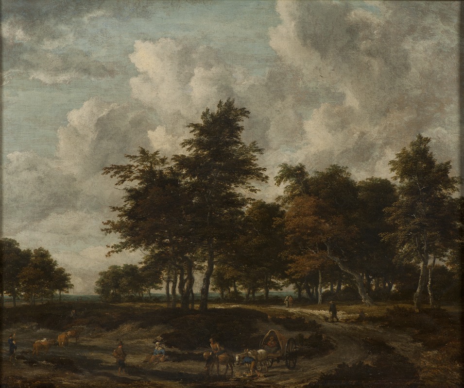 Jacob van Ruisdael - Road through a Grove