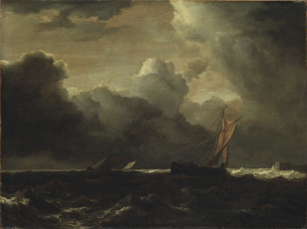 Jacob van Ruisdael - Storm Clouds over the Sea