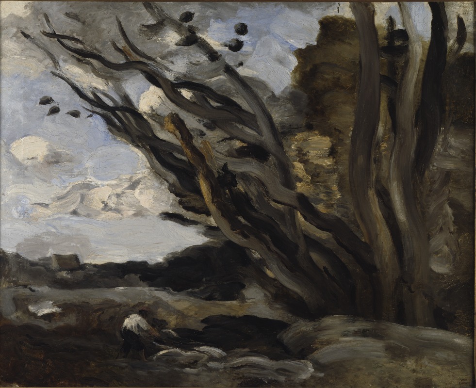 Jean-Baptiste-Camille Corot - The Blast