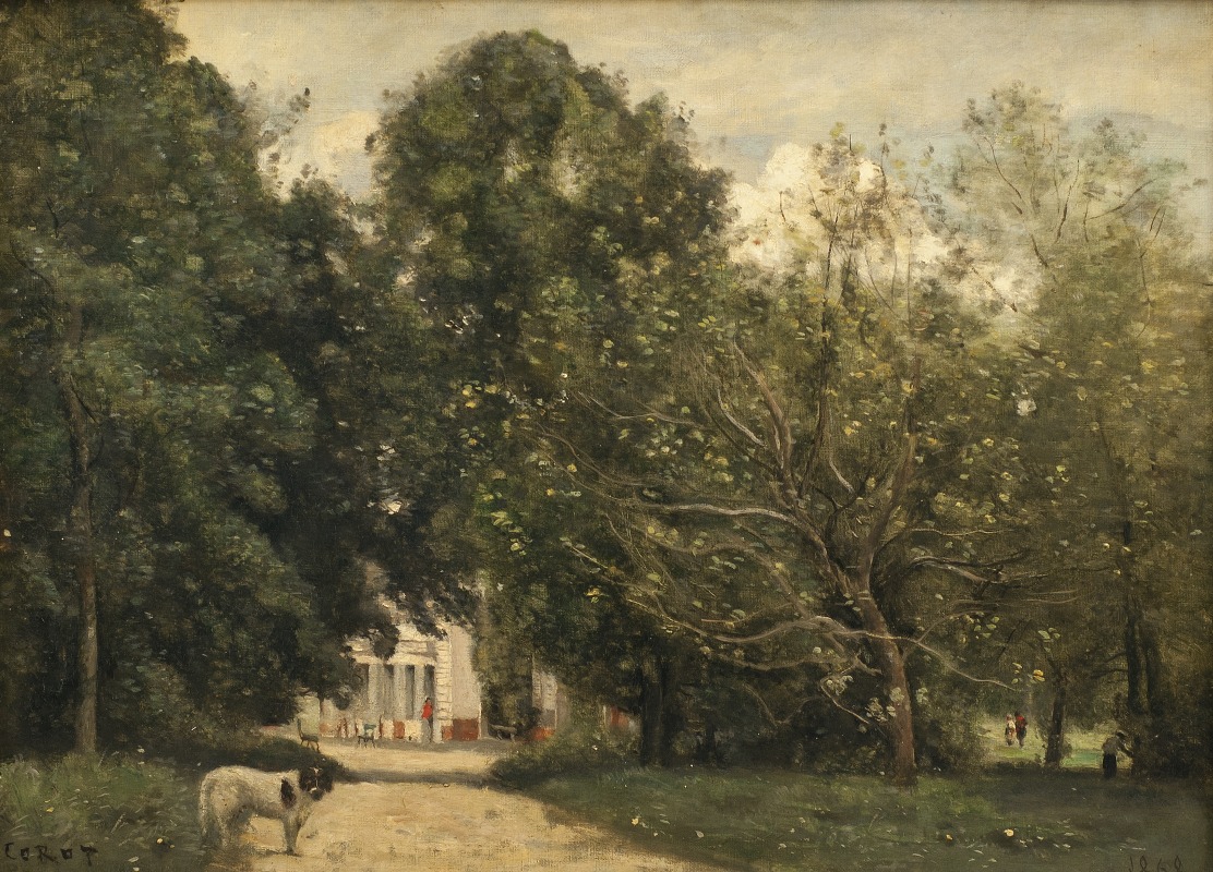Jean-Baptiste-Camille Corot - The Entrance to M. Dubuisson’s Villa at Brunoy