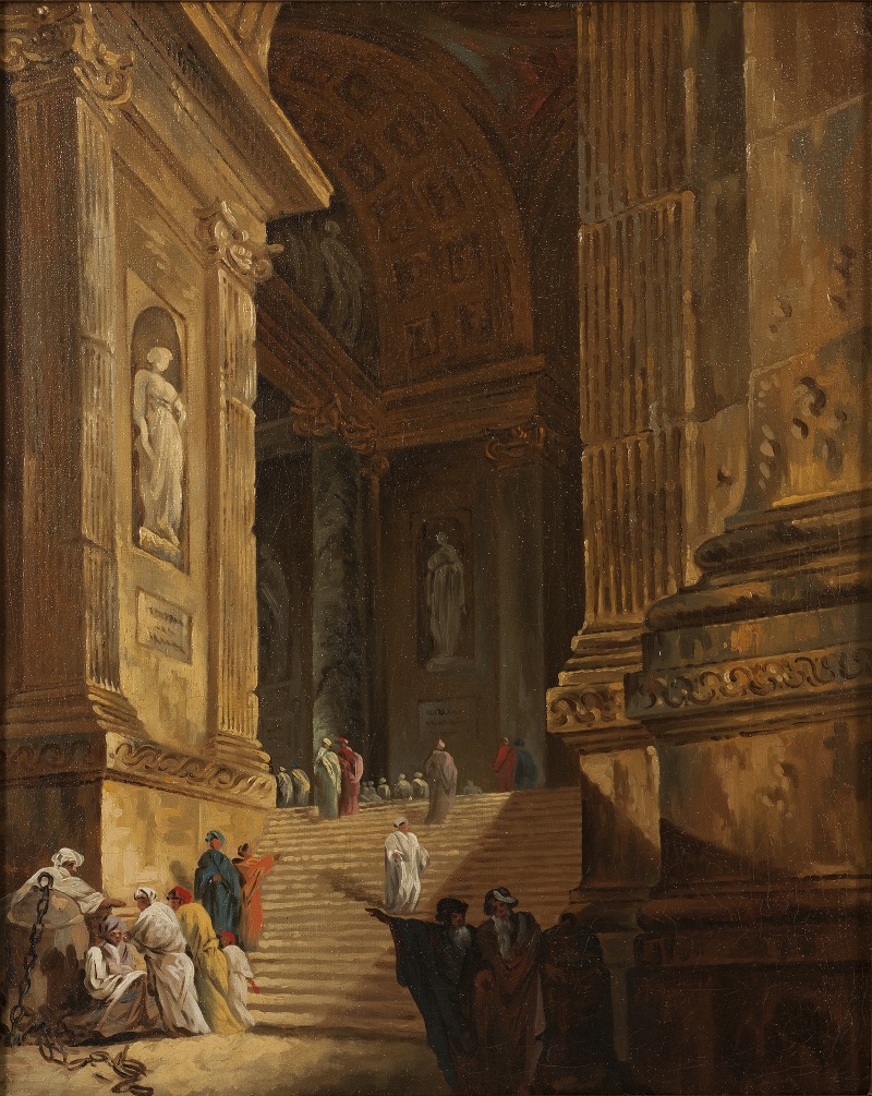 Johan Gottlob Brusell - A Temple Staircase. Piece of Architecture