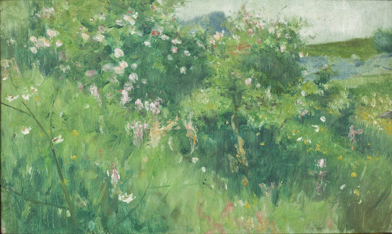 Karl Nordström - Briar-Rose Bushes Flowering on the Isle of Tjörn
