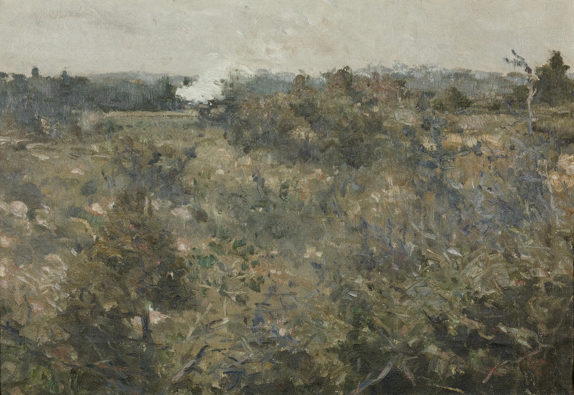 Karl Nordström - Landscape från Grez-sur-Loing