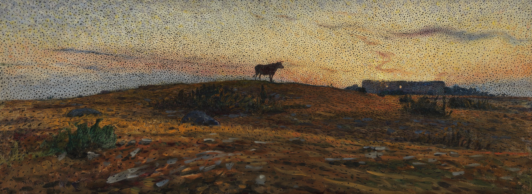 Nils Kreuger - Öland Heath at Sunset