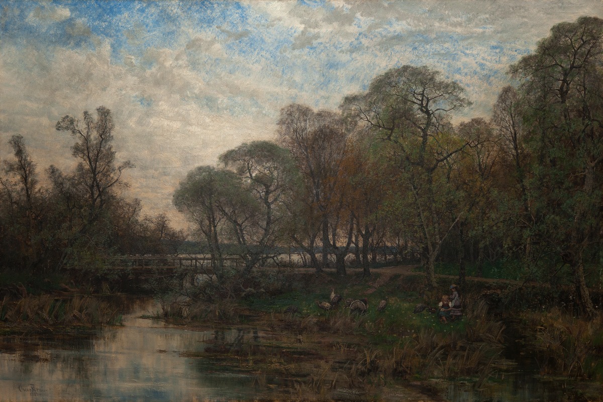 Oscar Törnå - Landscape with Water and Trees