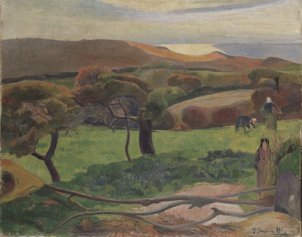 Paul Gauguin - Les Champs au bord de la mer