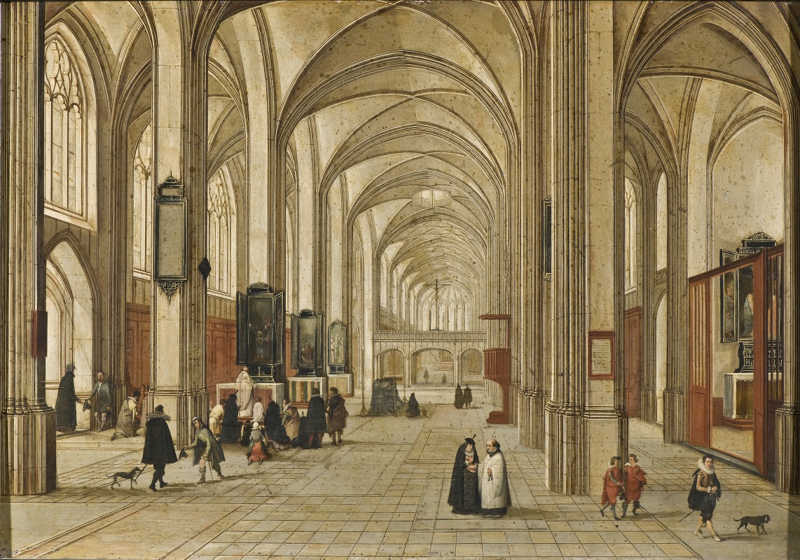 Pieter Neeffs the Elder - Interior of a Gothic Church