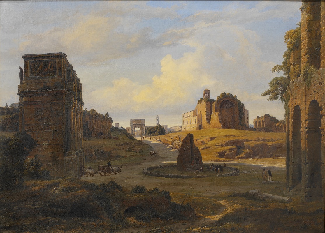 Thorald Læssøe - View towards Forum Romanum from the Colosseum