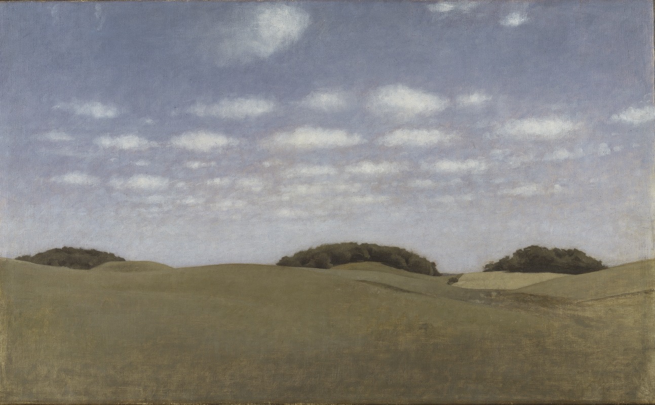 Vilhelm Hammershøi - Landscape, From Lejre