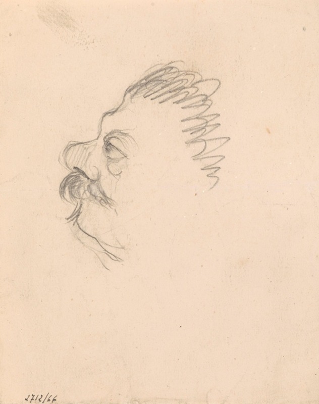 James Ensor - Head of a Man in Profile