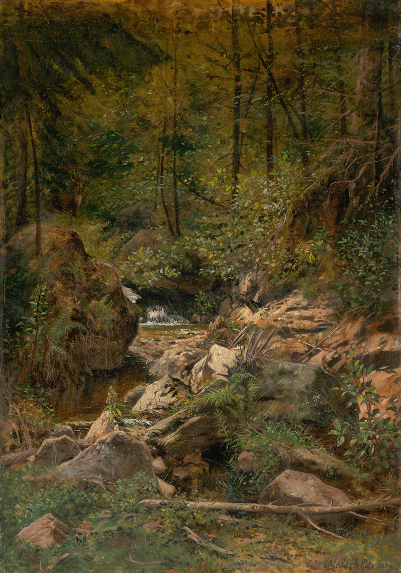 Eduard Majsch - Forest Stream