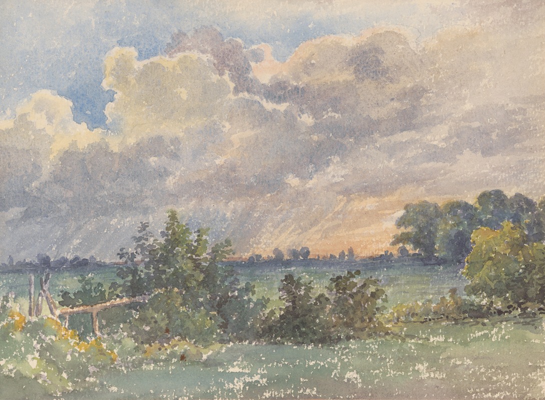 Friedrich Carl von Scheidlin - Landscape during Sunset