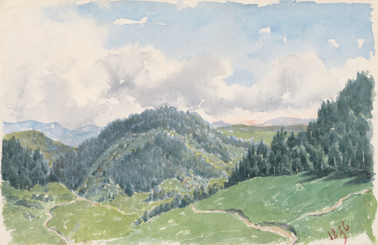 Friedrich Carl von Scheidlin - Mountain Landscape