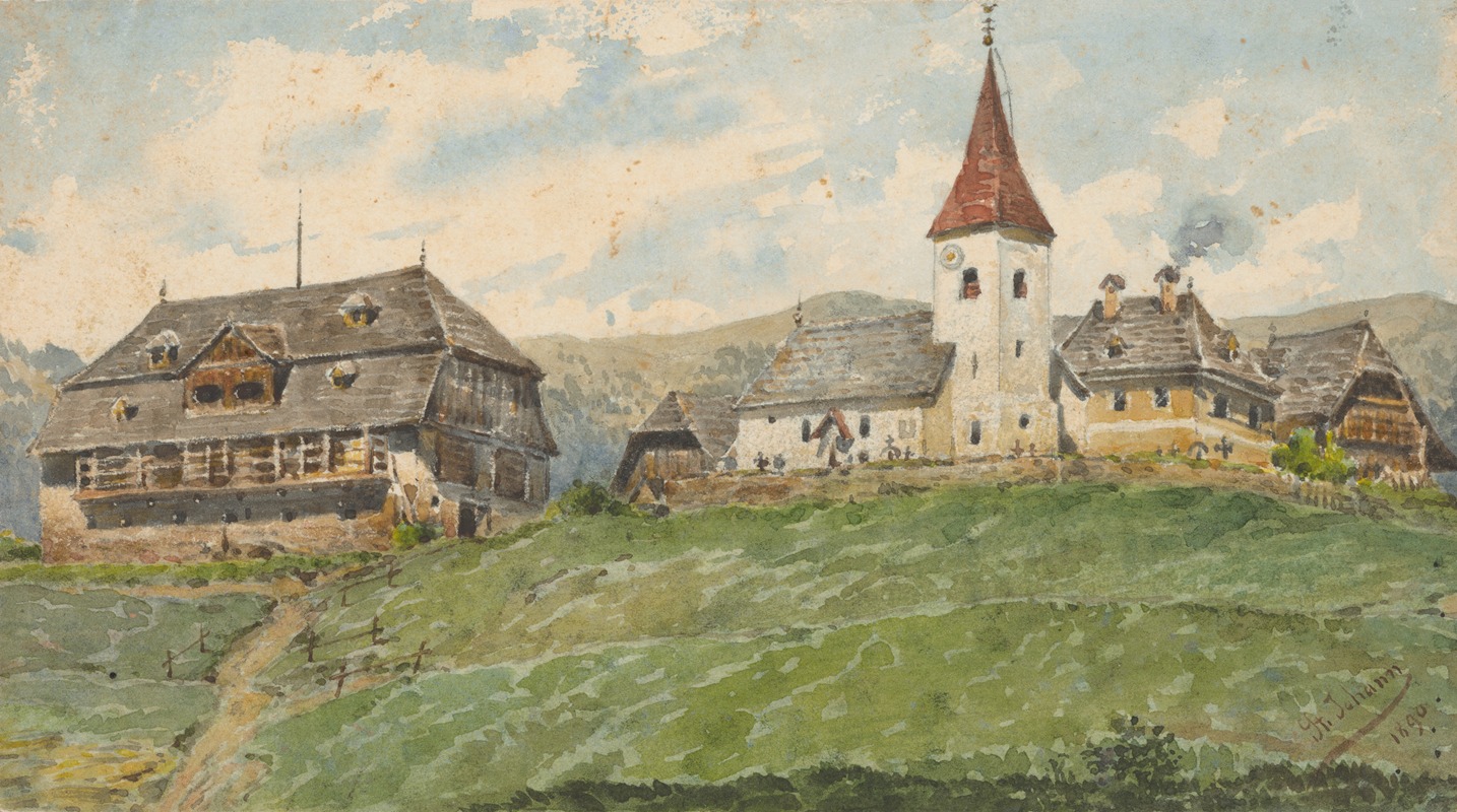Friedrich Carl von Scheidlin - View of St. Johann