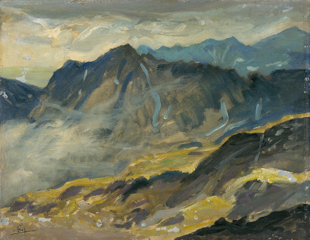 Otakar Štáfl - View from Rysy